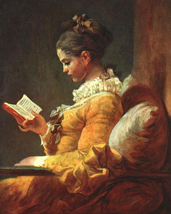 Jean-Honore Fragonard Young Girl Reading oil painting picture